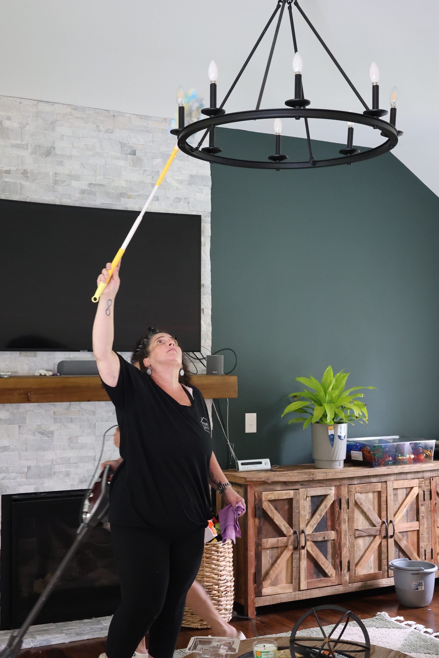 Reaching high spaces with special tools